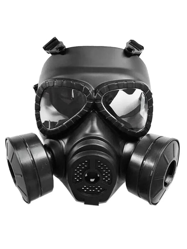M04  For Airsoft BB Gun CS Cosplay Costume Protective Full Face Gas Mask Skull Adjustable Strap Dual fan