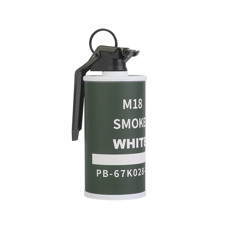 M18 Model Smoke Decorative Prop Metal Storage Jar COD Tactical Cosplay Model White