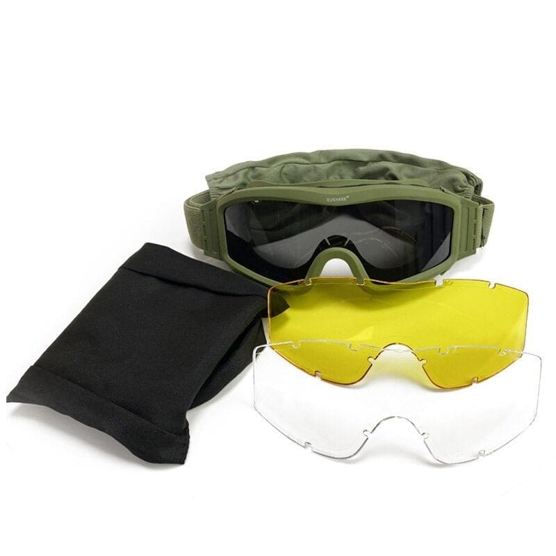 Masque PredatorLite 3 lentilles RN Hawk Vert OD