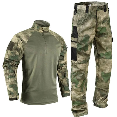 Men Frog Suits Outdoor Long Sleeve Tshirts Field Sport Training Instructor Clothing Hunting Hiking Camo Shirts and Cargo Pants FG Suit / XL