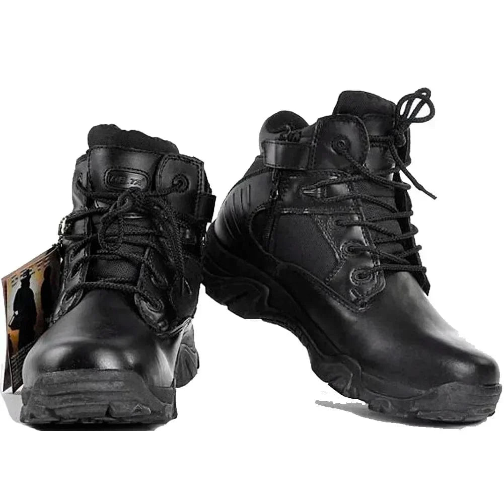 Men's Tactical Army Boots Men Casual Low-top Shoes Outdoor Desert Combat Boots Men Casual Hiking Shoe Waterproof Botas Black / 44
