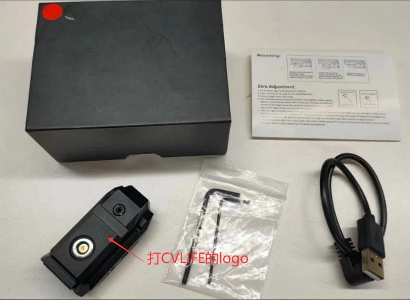 MidTen Rechargeable Red Laser Sight with Magnetic Port Low-Profile Compact Sight Pistol Handgun Tactical with Ambidextrous Switc A SET OF ITEM