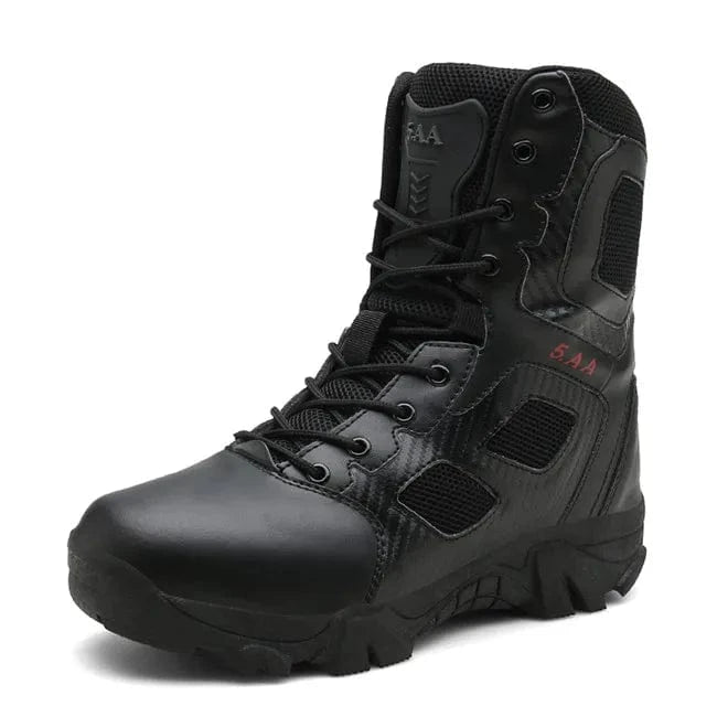 MIXIDELAI Size 39-47 Desert Tactical Mens Boots Wear-resisting Training Boots Waterproof Outdoor Hiking Men Combat Ankle Boots black / 11