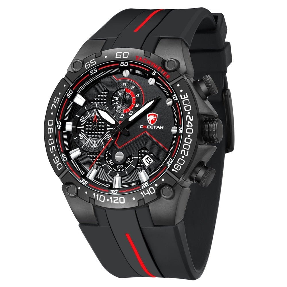 Montre Sport Chronographe Cheetah étanche - Quartz, Cadran Bleu, Neuve Avec étiquettes