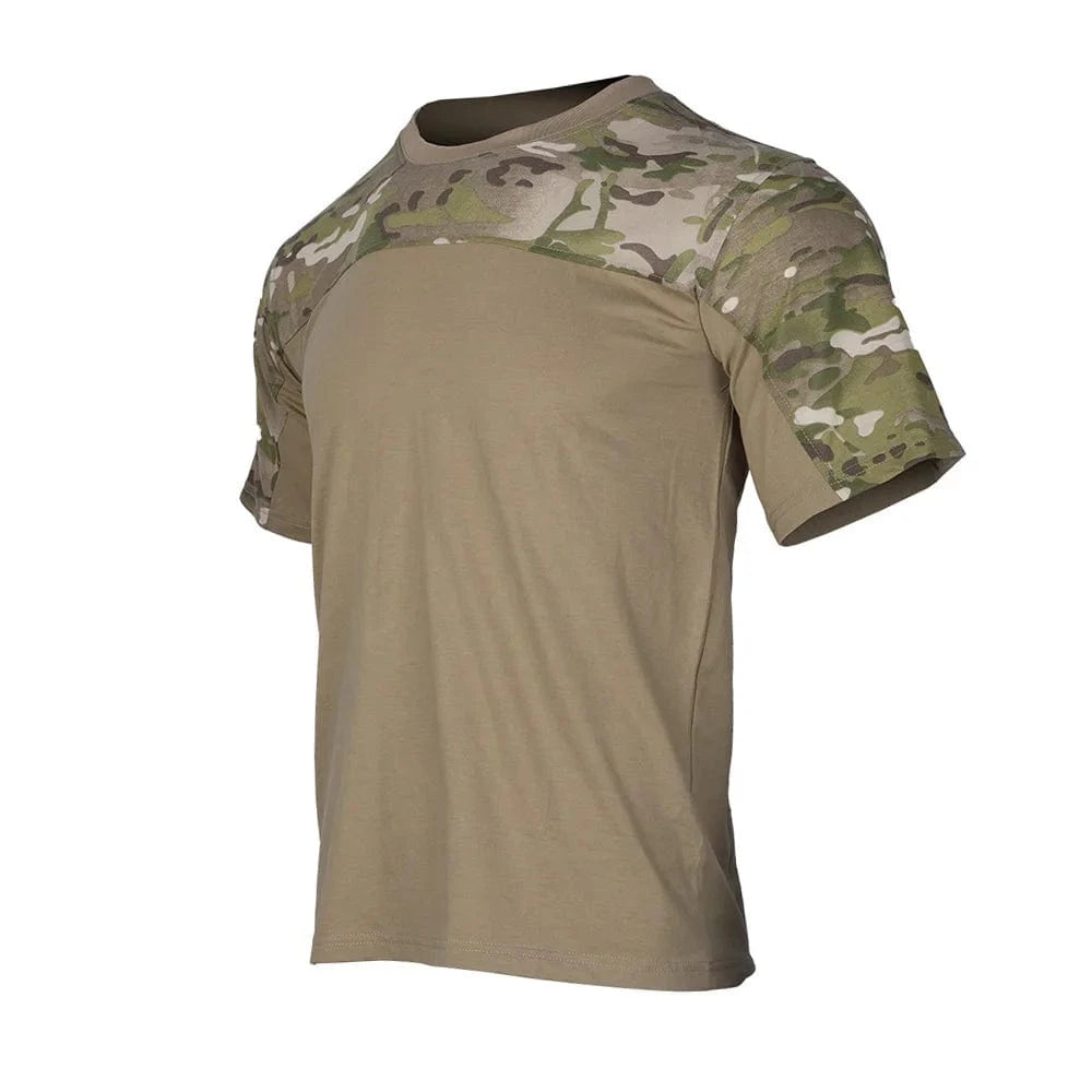 New Men Assault Camouflage Army T-shirt Military Tactical Shirt Short Sleeve Multicam Camo Combat Quick Dry Outdoor Shirts