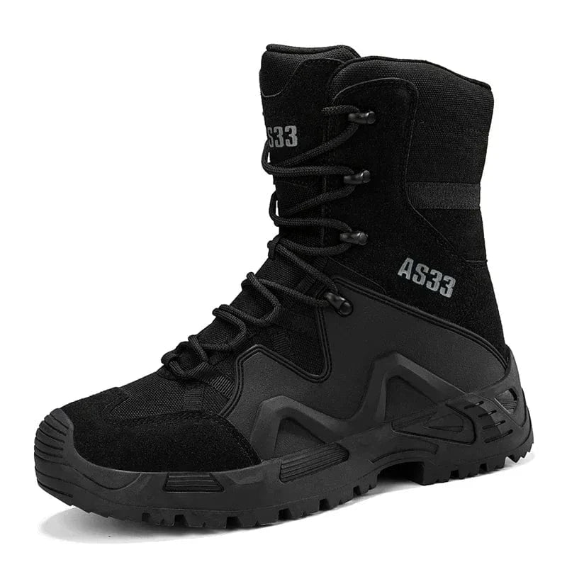 New Men Tactical Boots Waterproof Safety Work Climbing Hiking Shoes Training Motorcycle Army Ankle Hunting Unisex Desert Boot TL 304-Black / 39 / CHINA