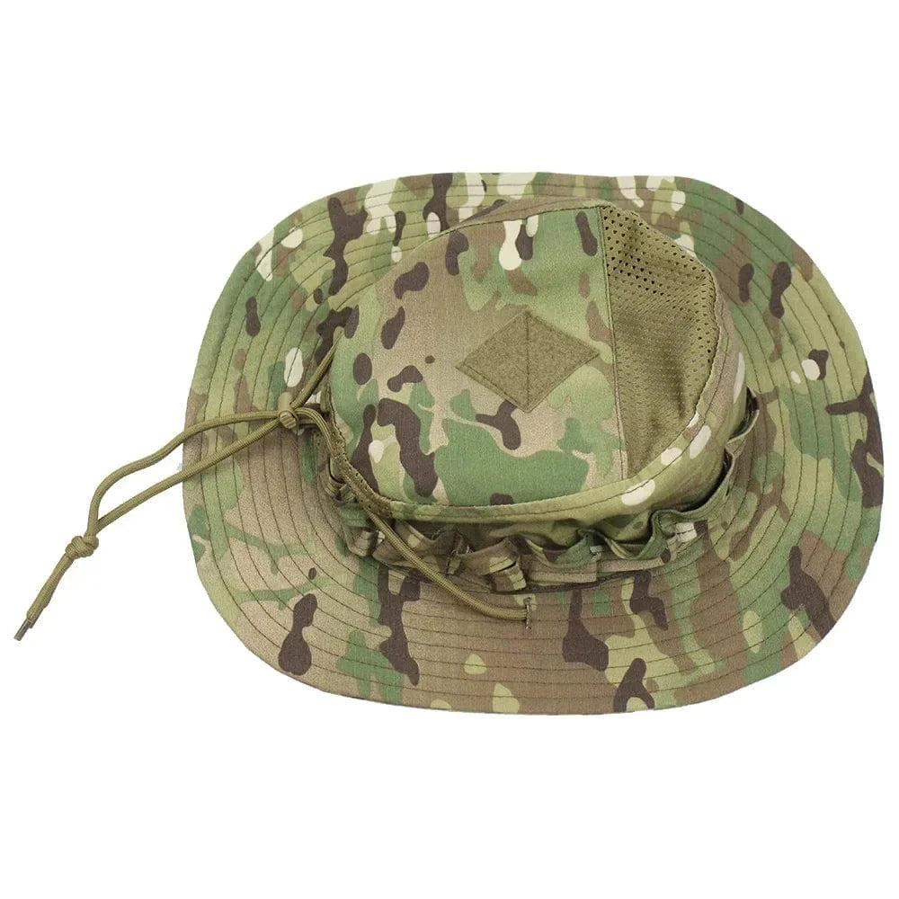 New Tactical Boonie Hat Cap Outdoor Sports Fishing Hiking Hat Hunting Hiking Camping Camo Sunproof Hats Mens Headwear cp