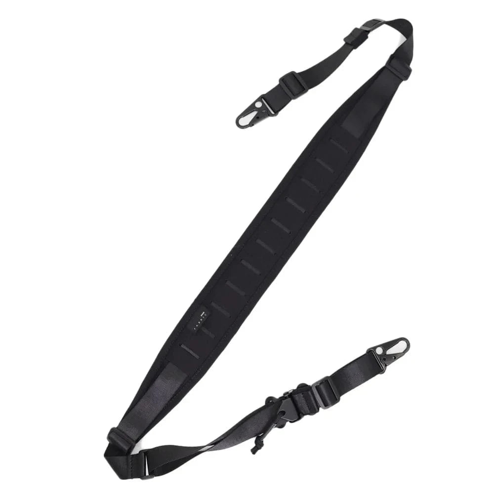 New Tactical Modular Rifle Sling Strap Removable 2 Point / 1 Point 2.25" Wide Padded Shooting Gun Sling Hunting Rifle Accessorie BK