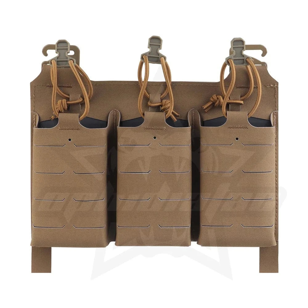 OPHIDIAN V5 PC Triple Magazine Panel Triple 5.56 Magazine Pouch Front Panel Laser Cut Hunting Gear CB
