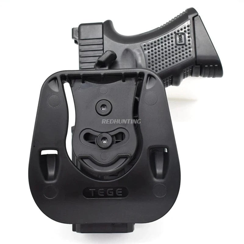 OWB G 19 19X Gun Holster Right Hand Quick Release Pistol Case Open Carry Belt G19 Holster for Hunting Paintball