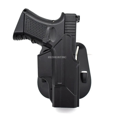 OWB G 19 19X Gun Holster Right Hand Quick Release Pistol Case Open Carry Belt G19 Holster for Hunting Paintball
