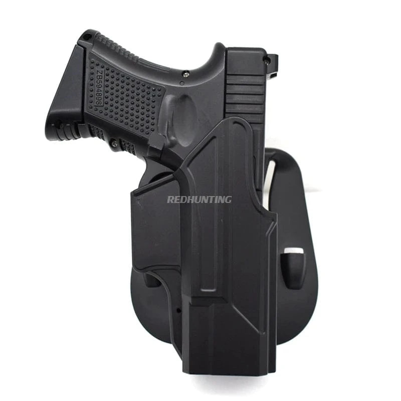 OWB G 19 19X Gun Holster Right Hand Quick Release Pistol Case Open Carry Belt G19 Holster for Hunting Paintball