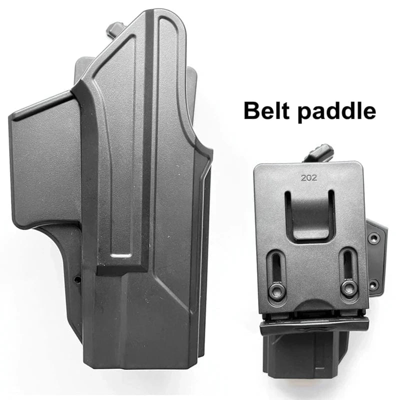 OWB G 19 19X Gun Holster Right Hand Quick Release Pistol Case Open Carry Belt G19 Holster for Hunting Paintball Model B