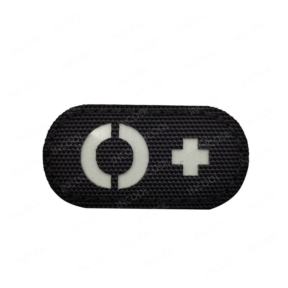 Patch A+ B+ AB O+ réfléchissant