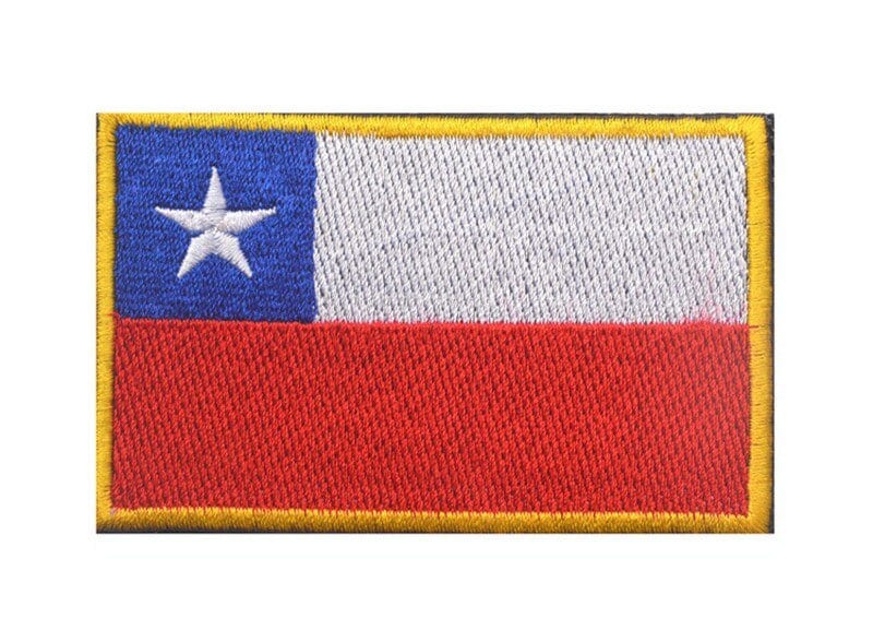 Patch drapeau national tissu Chili