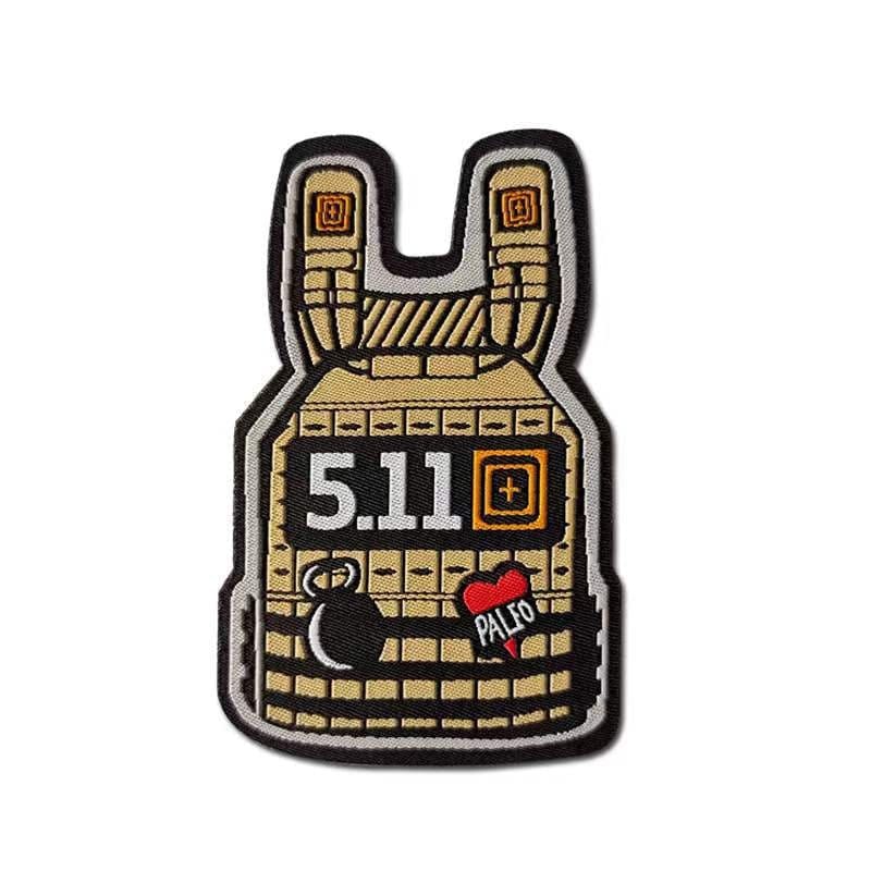 Patch gilet tactique 5.11 3D 3 (8.5 x 9.5 cm)
