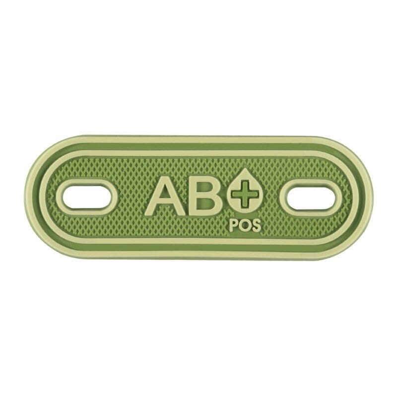 Patch groupe sanguin A B AB O POS +-
