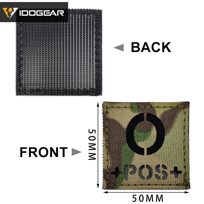 Patch groupe sanguin IR camo/noir
