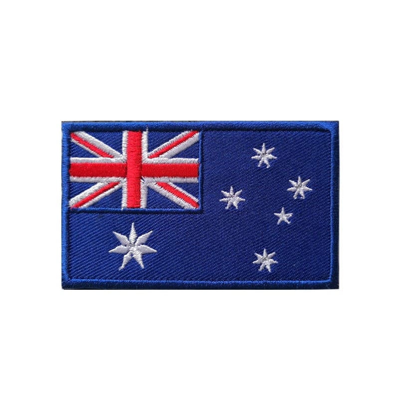 Patch motif drapeau national 3D 7x9,5 cm Australie