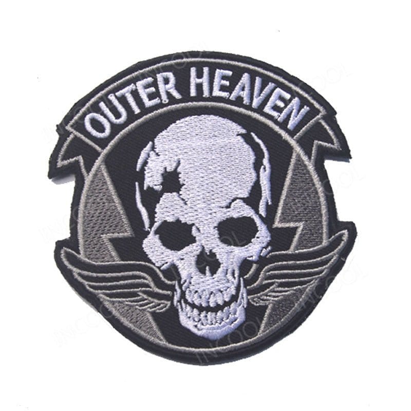 Patch réfléchissant Outher Heaven 8 x 8.5cm Noir - Blanc