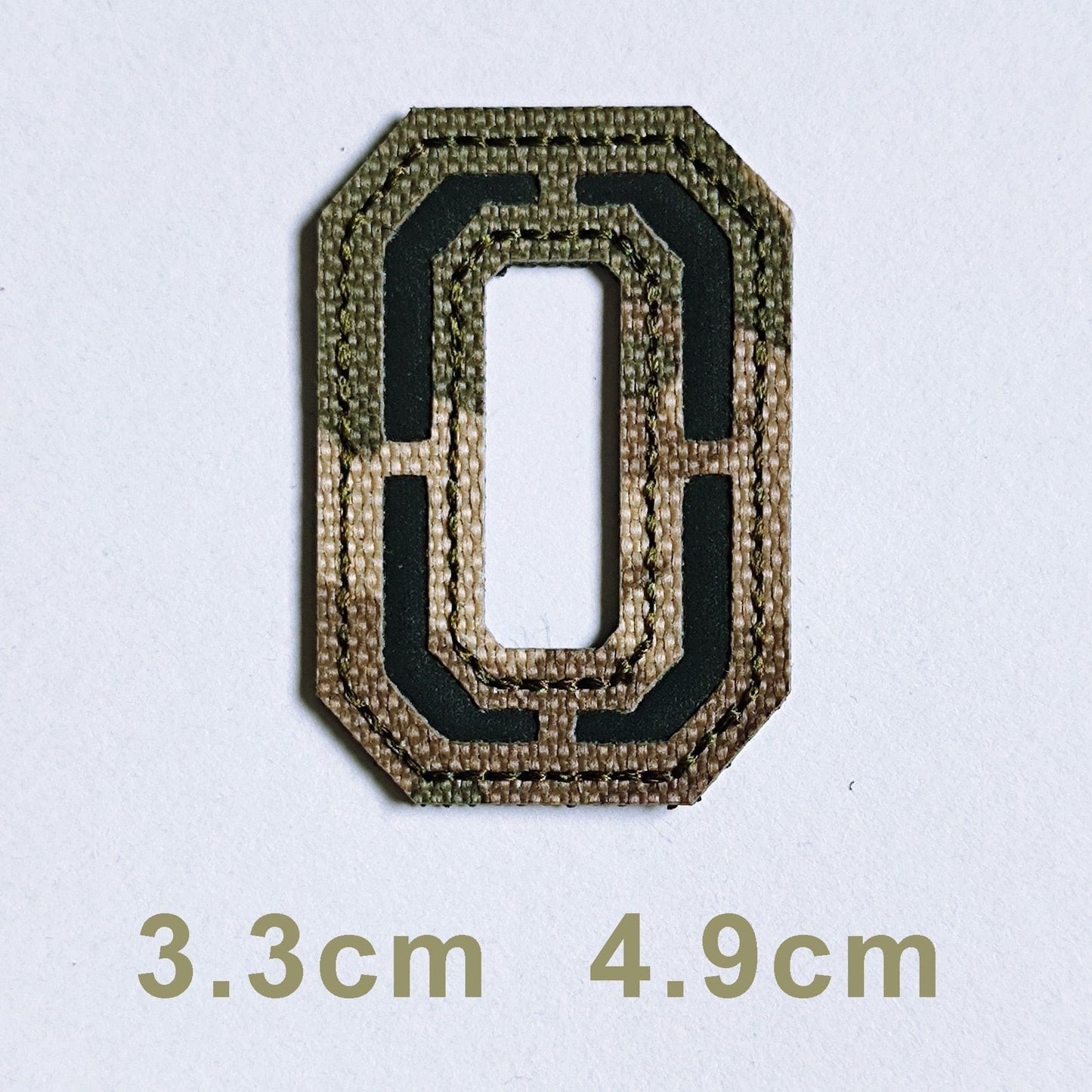 Patchs chiffres et lettres camo réfléchissant 0
