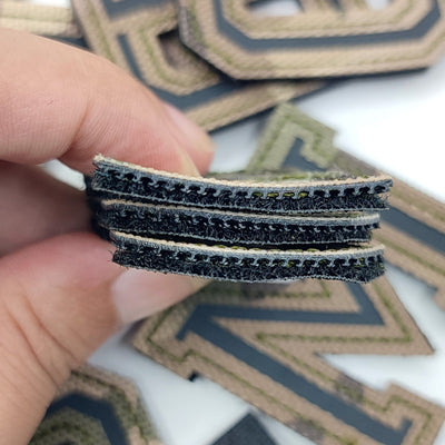 Patchs chiffres et lettres camo réfléchissant
