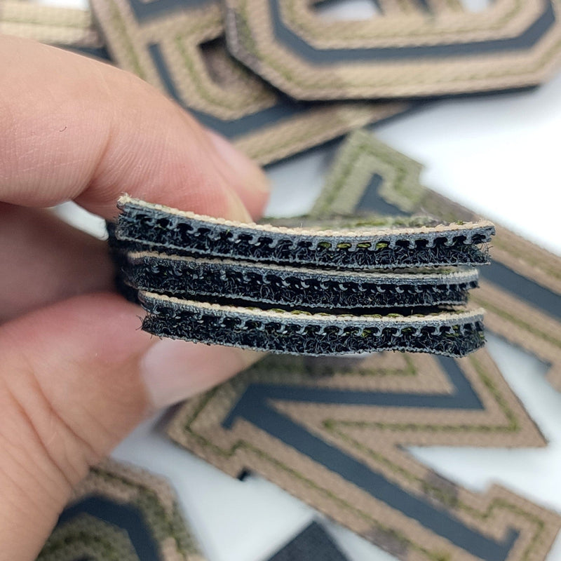 Patchs chiffres et lettres camo réfléchissant