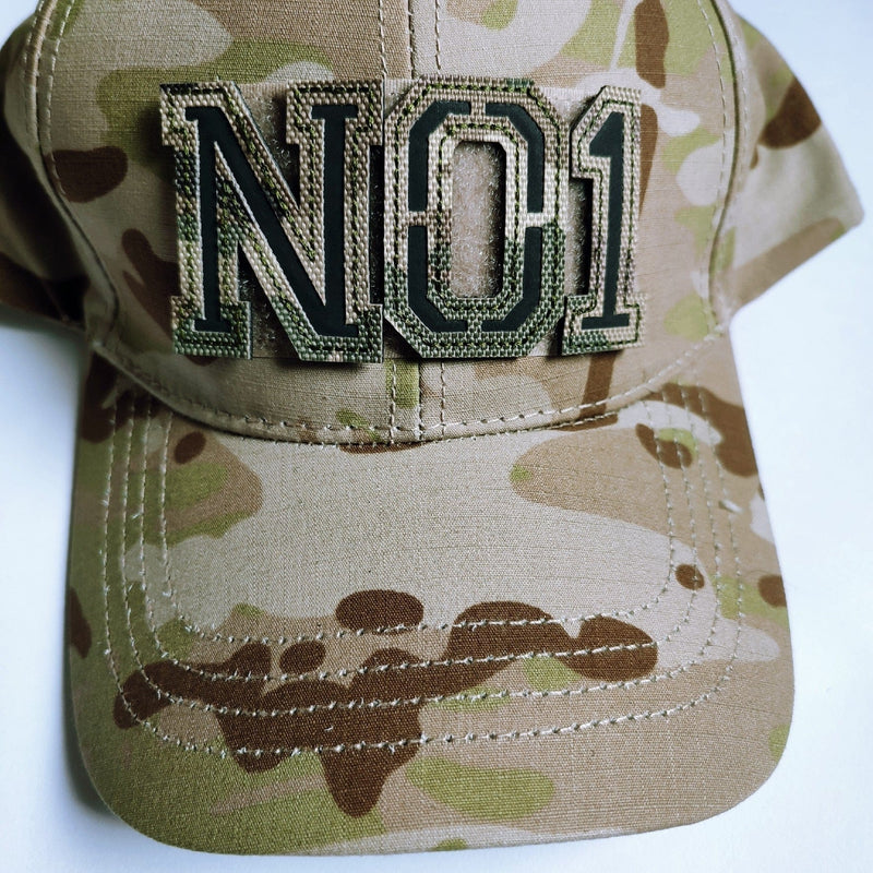 Patchs chiffres et lettres camo réfléchissant