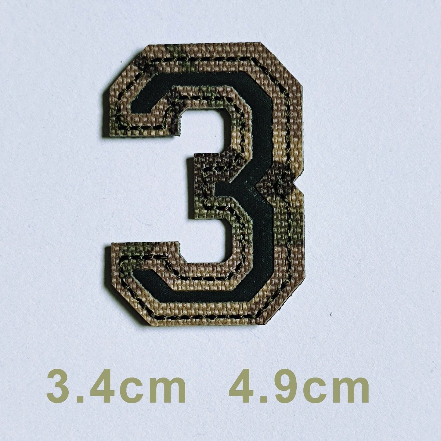 Patchs chiffres et lettres camo réfléchissant 3