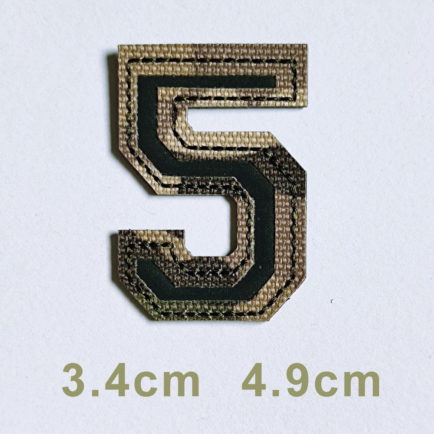 Patchs chiffres et lettres camo réfléchissant 5