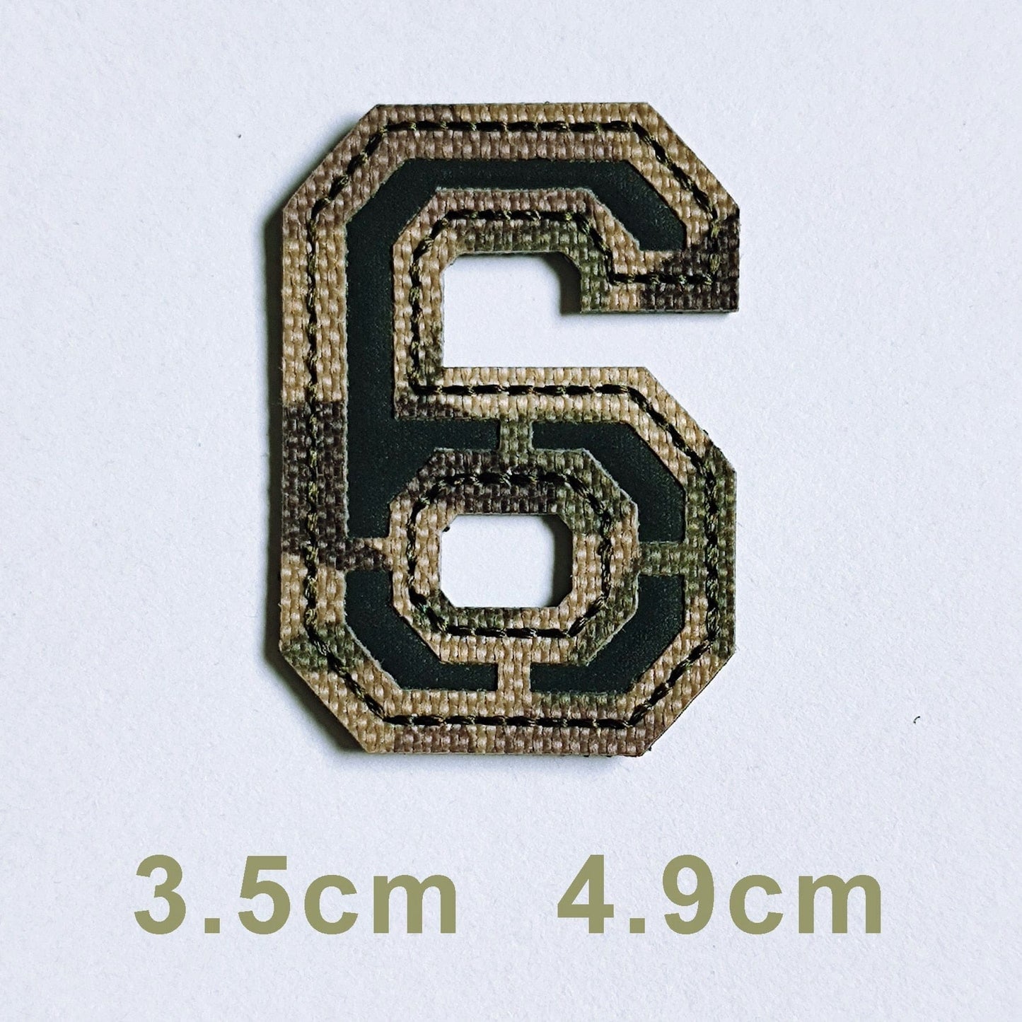 Patchs chiffres et lettres camo réfléchissant 6