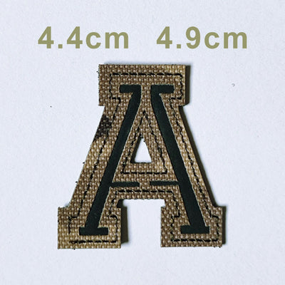 Patchs chiffres et lettres camo réfléchissant A