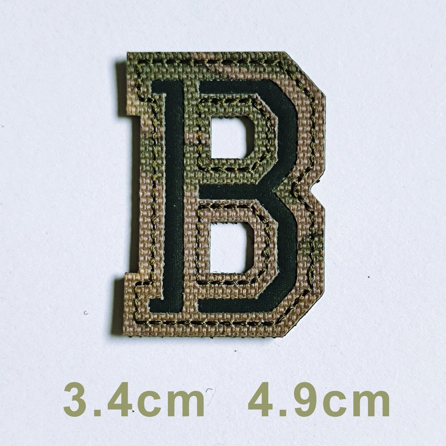 Patchs chiffres et lettres camo réfléchissant B