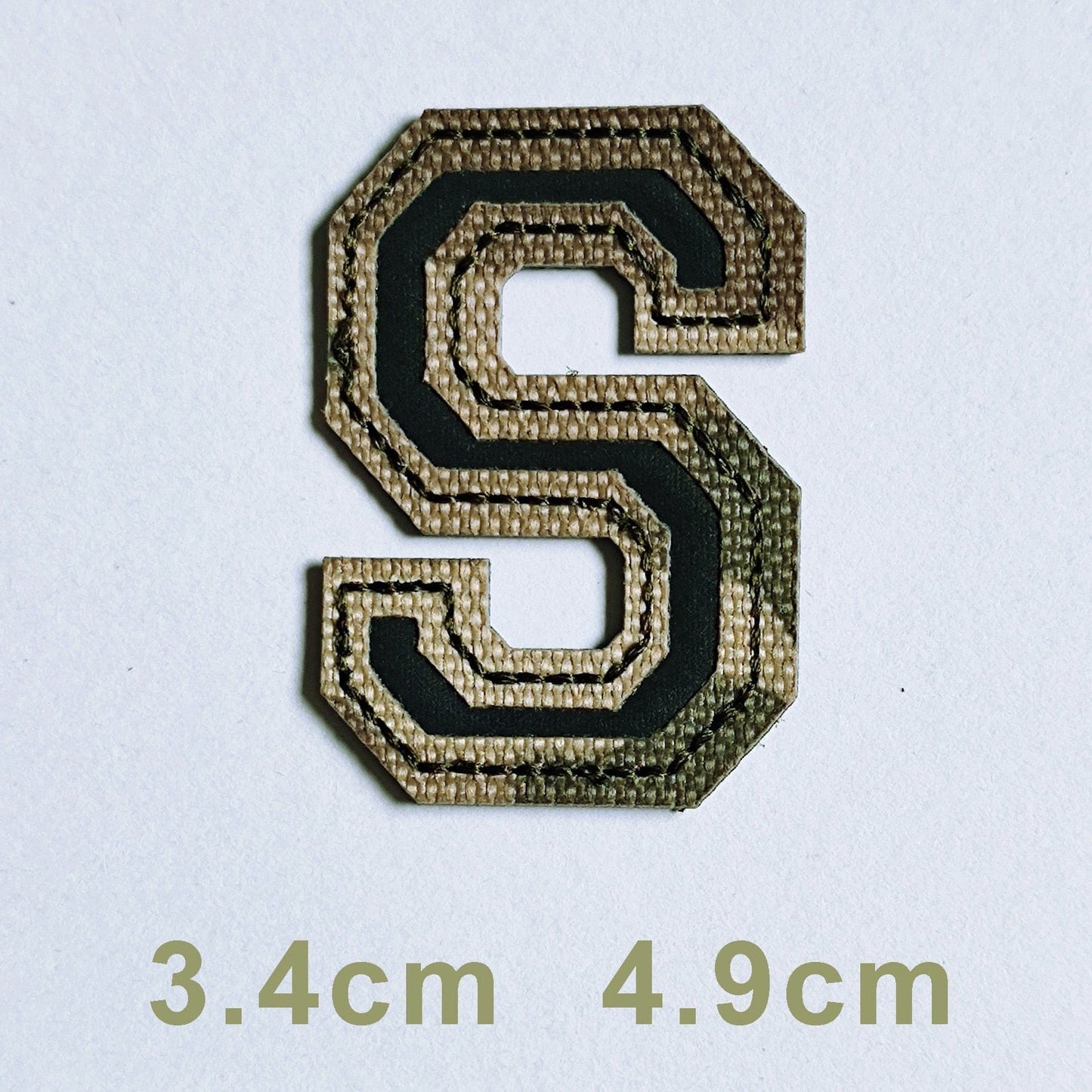 Patchs chiffres et lettres camo réfléchissant S