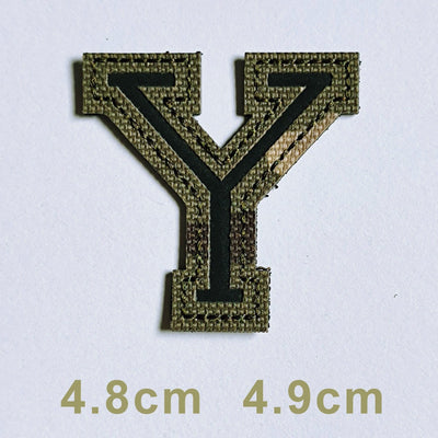 Patchs chiffres et lettres camo réfléchissant Y