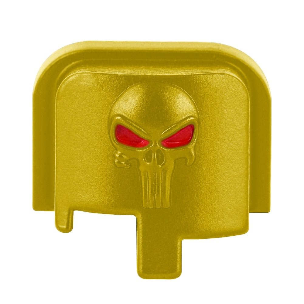 Plaque crâne 3D 9mm 40 Taurus G2C G2s Or