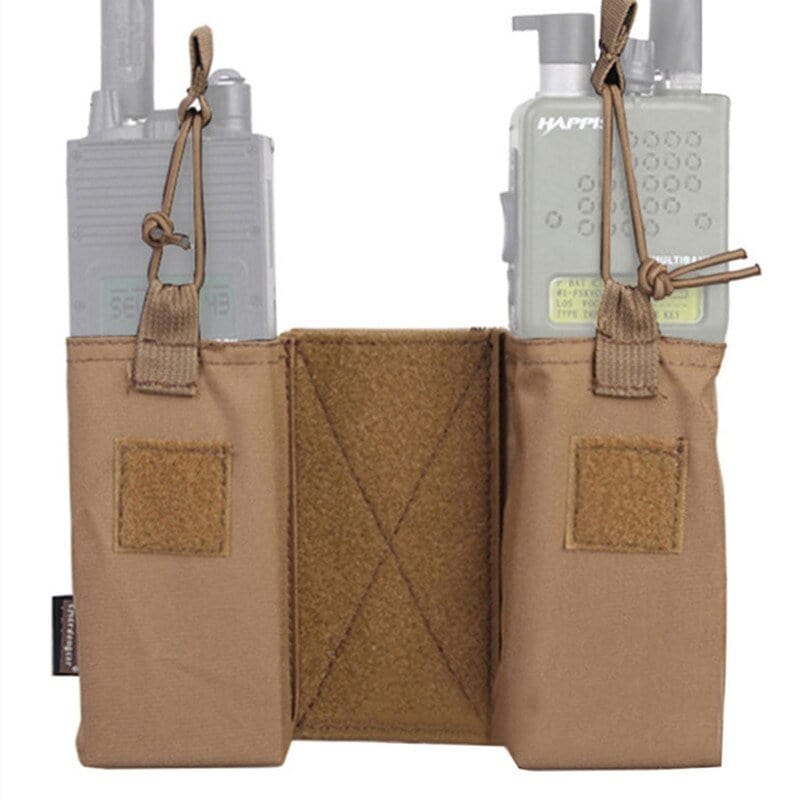 Poche radio double EmersonGear MBITR JPC Tan / Coyote