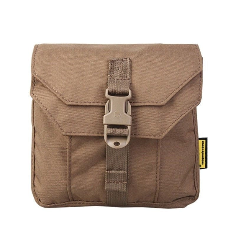 Pochette combat Molle EMGear FS 500D Coyote brown