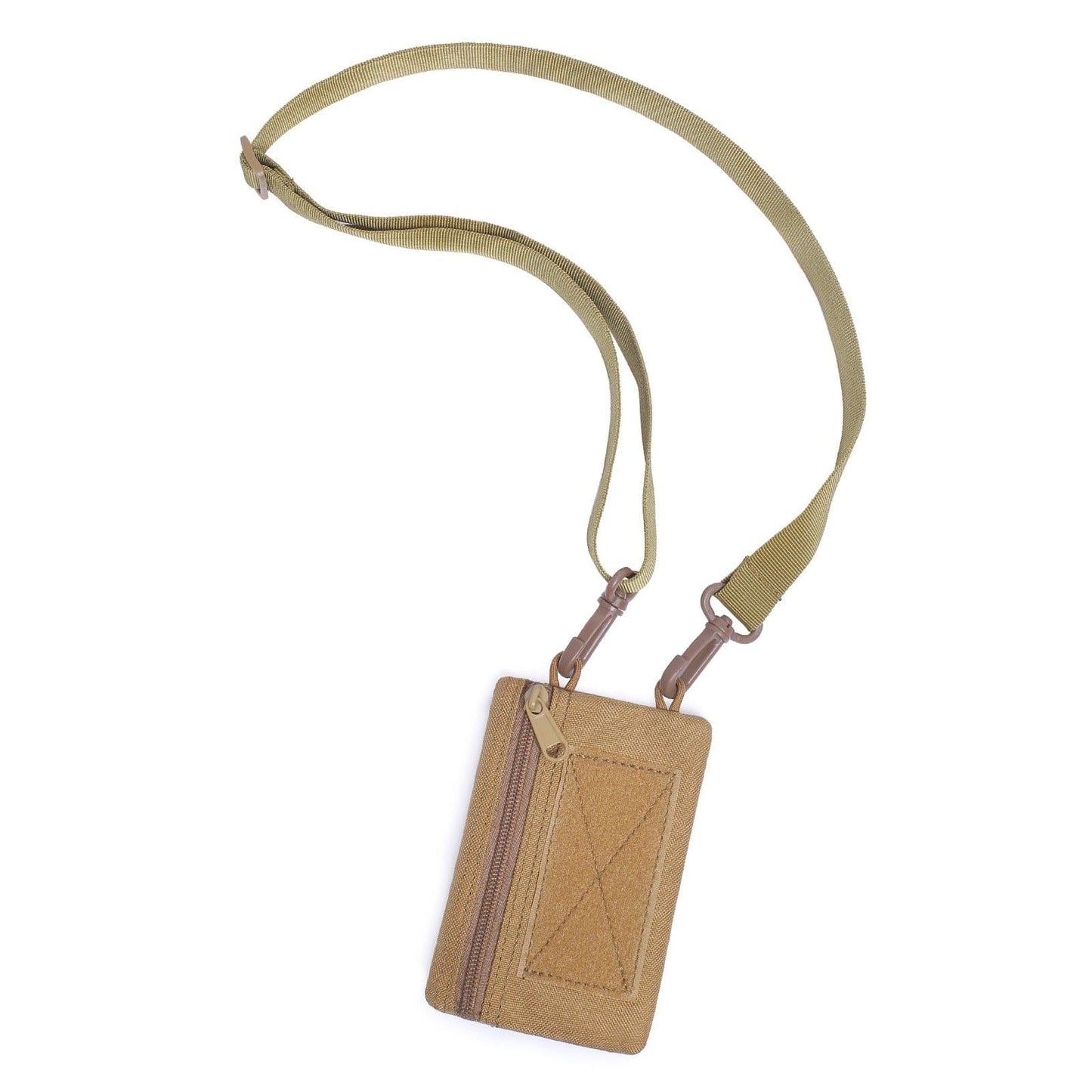 Pochette porte-carte EDC sangle épaule Marron