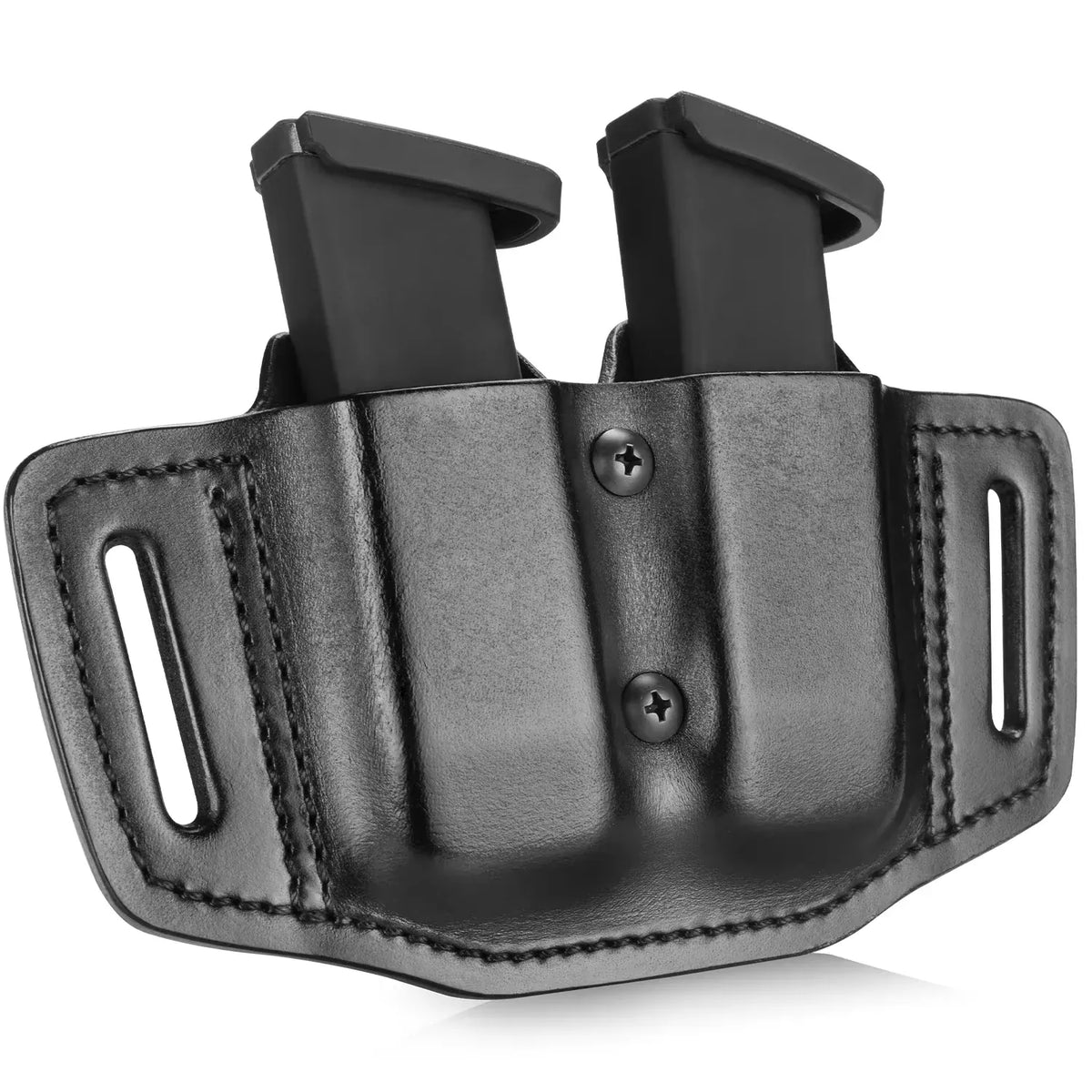 Pochette universelle en cuir Mars pour magasin, double pile, Gun & Flower Mag Electrolux, 9/40 Noir