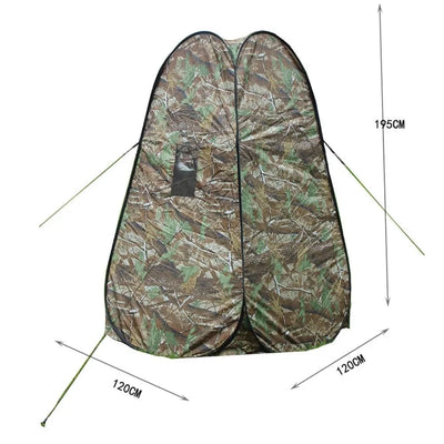 Portable Privacy Shower Toilet Tent Camping Pop Up Tent Camouflage Changing Tent Camouflage