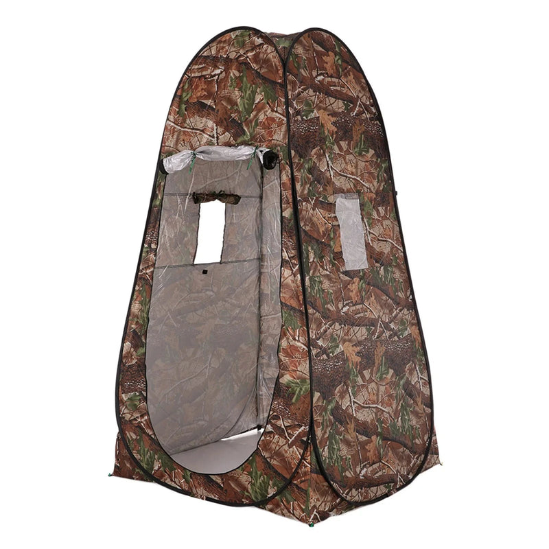 Portable Privacy Shower Toilet Tent Camping Pop Up Tent Camouflage Changing Tent Camouflage