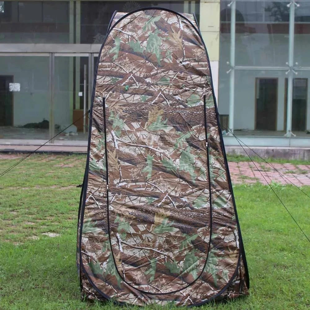 Portable Privacy Shower Toilet Tent Camping Pop Up Tent Camouflage Changing Tent Camouflage