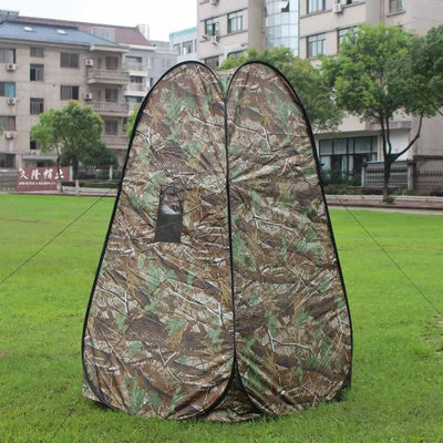Portable Privacy Shower Toilet Tent Camping Pop Up Tent Camouflage Changing Tent Camouflage