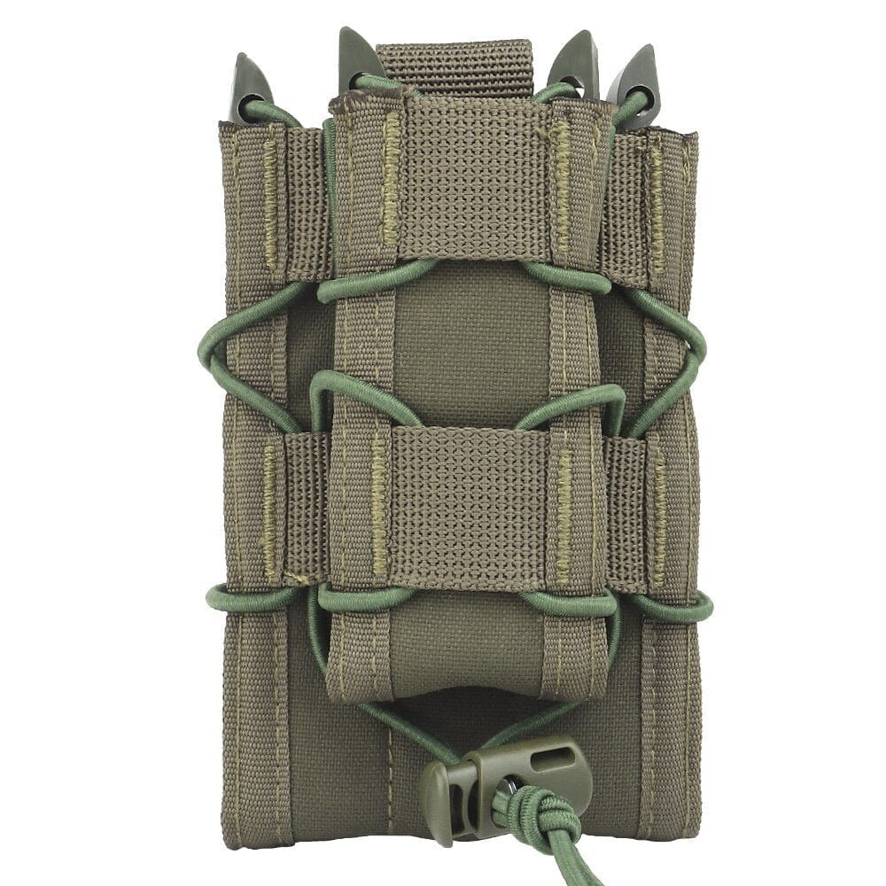 Porte-chargeur 9mm/5.56 double Molle Vert armée
