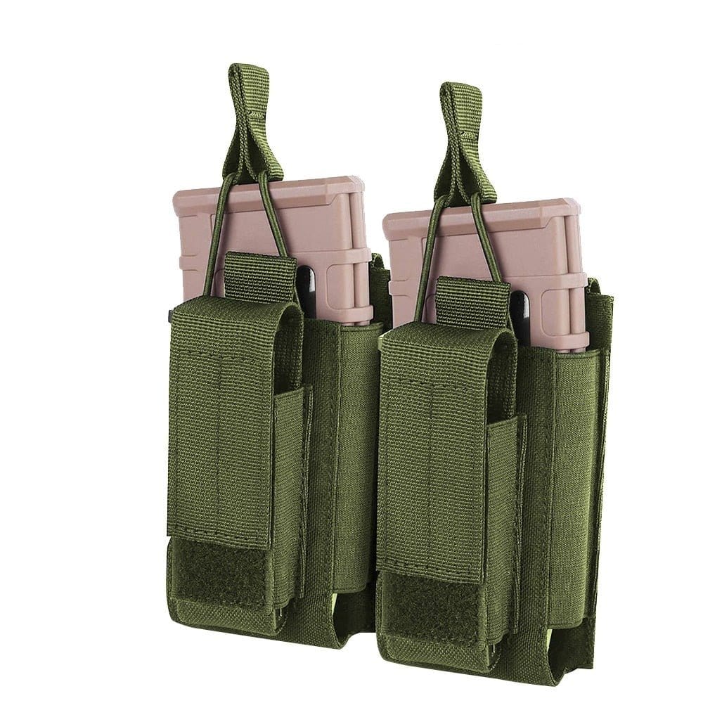 Porte-chargeur M4 M14 M16 AK AR Double - Vert