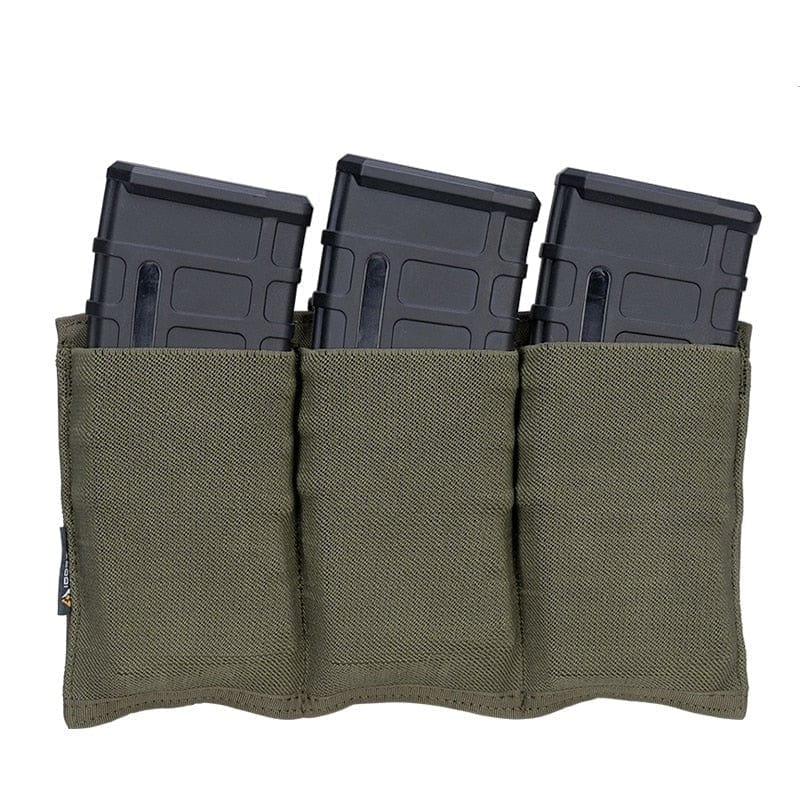 Porte-chargeur triple Fast IDG 5.56 .223 Vert OD