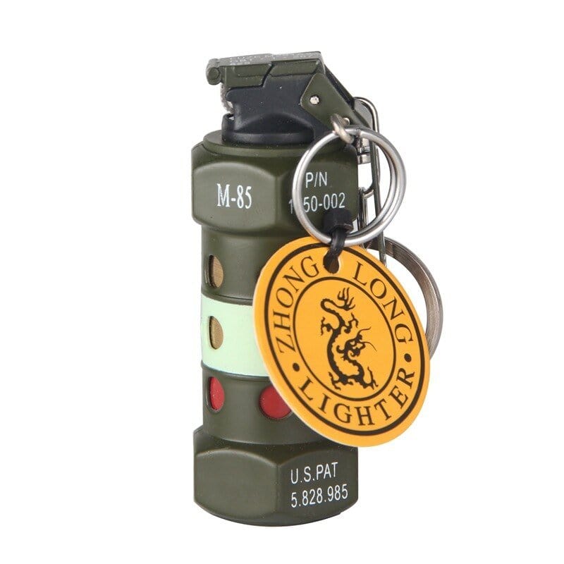 Porte-clé briquet grenade multifonction