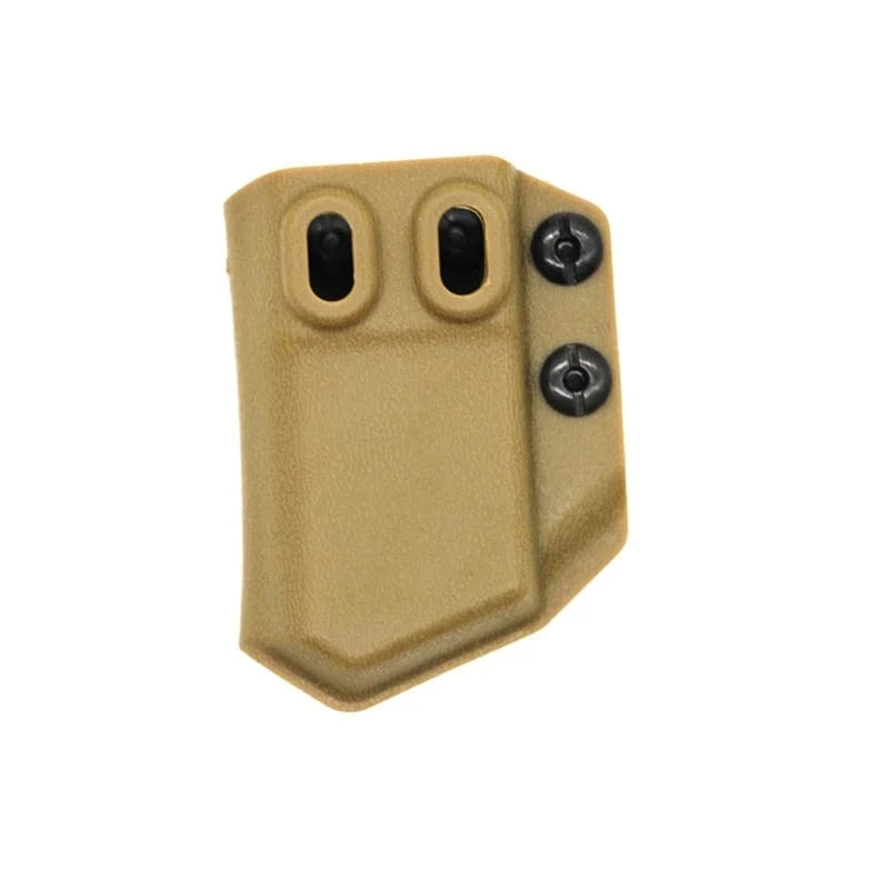 Right&Left Magazine Pouch IWB/OWB 9mm/.40 Double Stack Magazine Case for G CZ S&W H&K SIG P365 Hunting Protective Case Tan