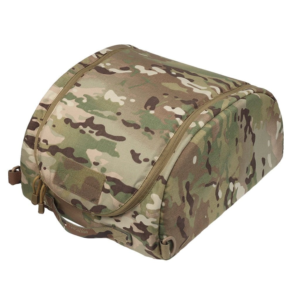 Sac De Rangement Casque Tactique WLXW - 6L - Protection Molletonnée - Système MOLLE - Pour Airsoft/Moto